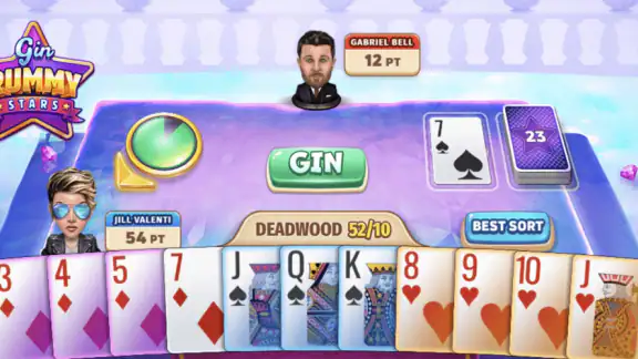 Gin Rummy Stars - Naipes