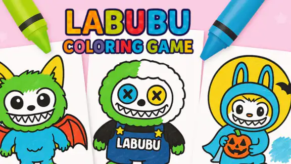 Juego de colorear labubu