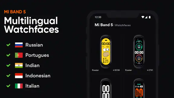 Mi Band 5 Watch Face Español