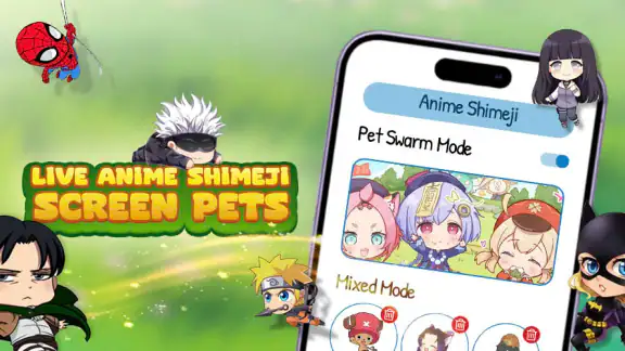 Shimeji: Mascotas de anime