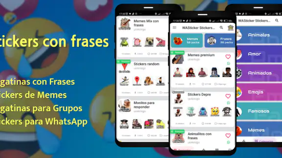 Stickers graciosos para WhatsA