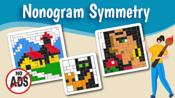 Sym-a-Pix: Nonogram Symmetry