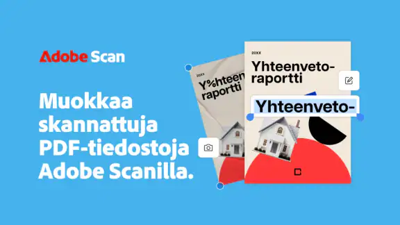 Adobe Scan: PDF-skanneri, OCR