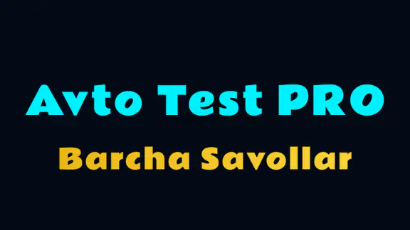 Avto Test PRO AI Yo'l harakati