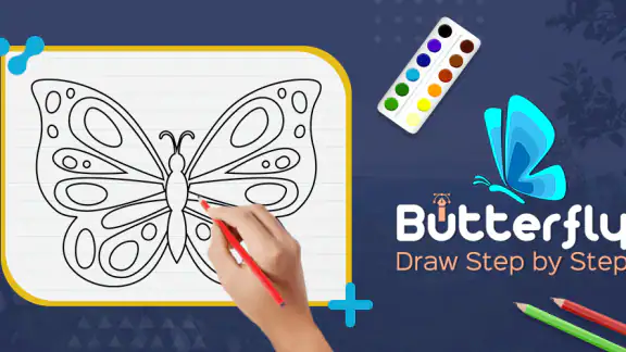 Butterfly Draw Step by Step