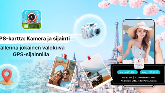 GPS-kartta: Kamera ja sijainti