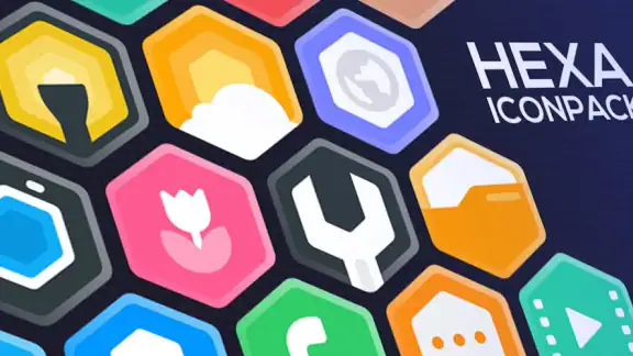 Hexa Icon Pack : Hexagonal