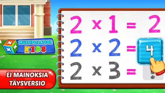 Kertotaulut peli lapsille 5-7