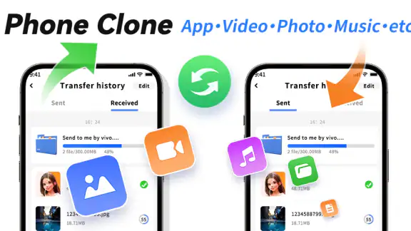 Phone Clone: Transfer Content