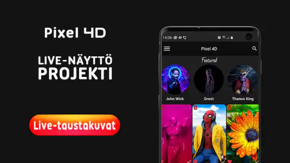Pixel 4D™ -Live-Taustakuvat