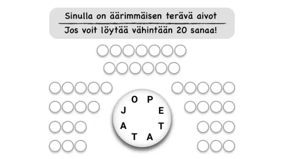 Ristisanapeli - Crossword Jam
