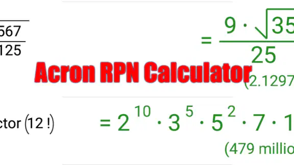 Acron RPN Calculator