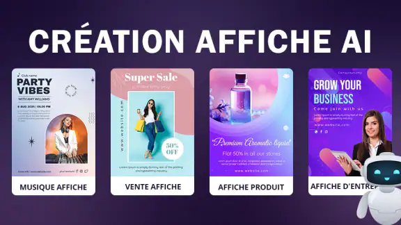 Affiche creation IA, Poster AI