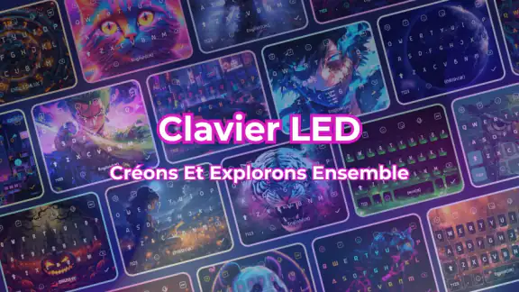 Clavier LED - Clavier néon