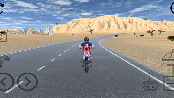 Desert Motocross Bike Stunts