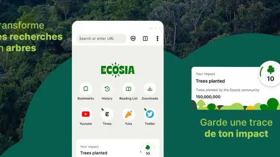 Ecosia - Navigateur Privé