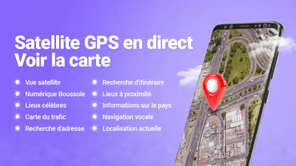 GPS Habitent Satellite Carte