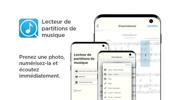 Lecteur de partitions musique