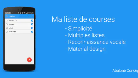 Ma liste de courses