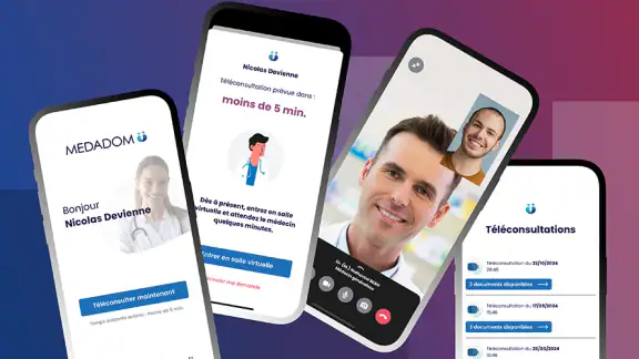 MEDADOM | Un médecin en visio