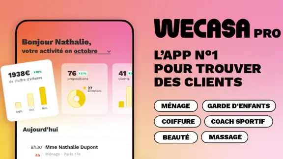 Mission à domicile Wecasa Pro