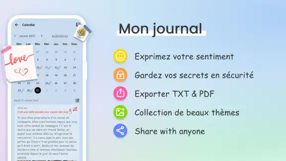 Mon journal - journal intime