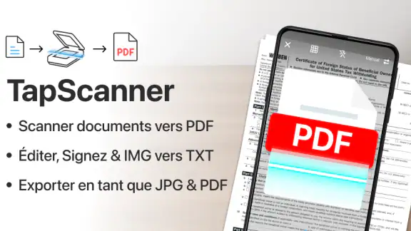 Numérisation de PDF TapScanner