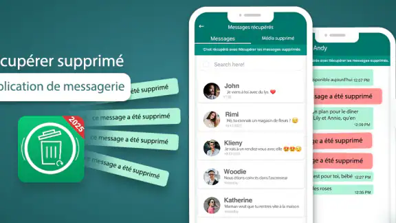 récupéré messages supprimé app