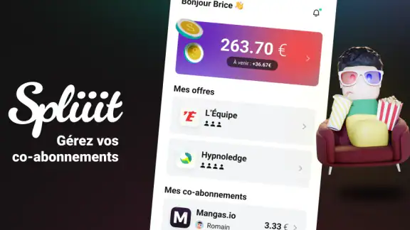 Spliiit : partage d'abonnement