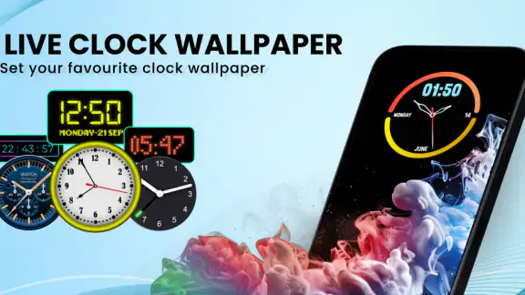 Stylish - Clock Live Wallpaper