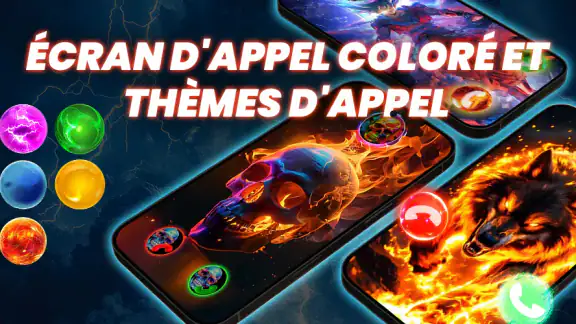 Téléphone coloré-Écran d’appel
