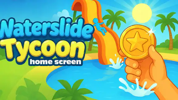 Waterslide Tycoon Home Screen