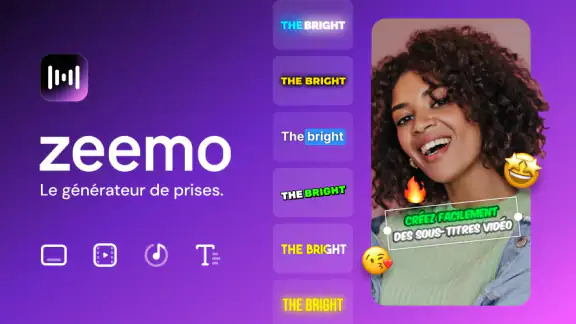 Zeemo:Vidéos IA et Sous-titres