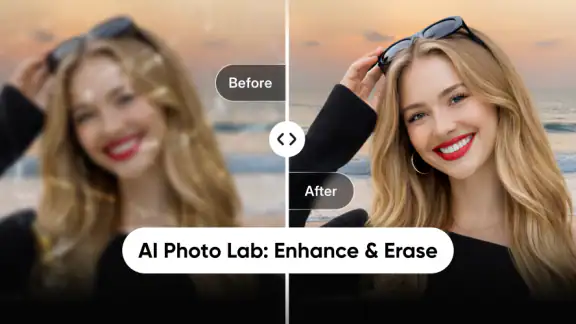 AI Photo Lab: Enhance & Erase