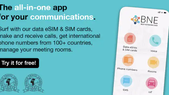 BNESIM: eSIM, Voice, Room, VPN