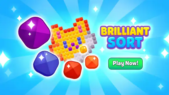 Brilliant Sort™ Diamond Puzzle