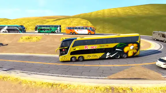 Bus Driving Euro Coach Bus