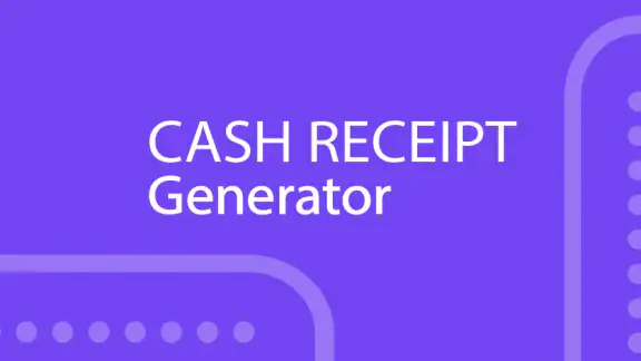 Cash Receipt Generator