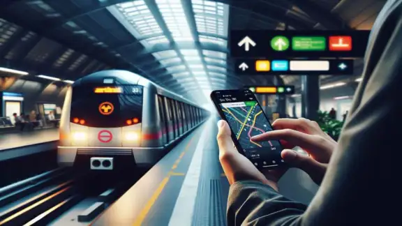 Delhi Metro App Route Map, Bus