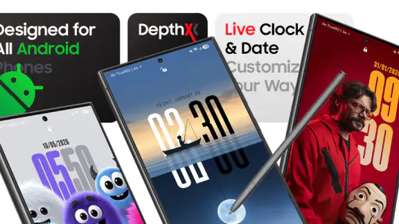 DepthX - Live Clock Wallpapers