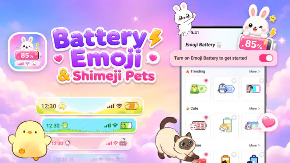 Emoji Battery: Cute Pet