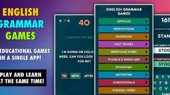 English Grammar Games 10-in-1