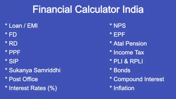 Financial Calculator India Pro