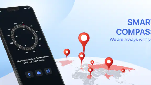 Gps map navigation compass