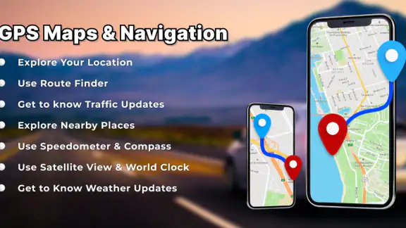 GPS Map Voice Navigation Route