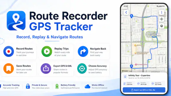GPS रूट रिकॉर्डर & ट्रैकर
