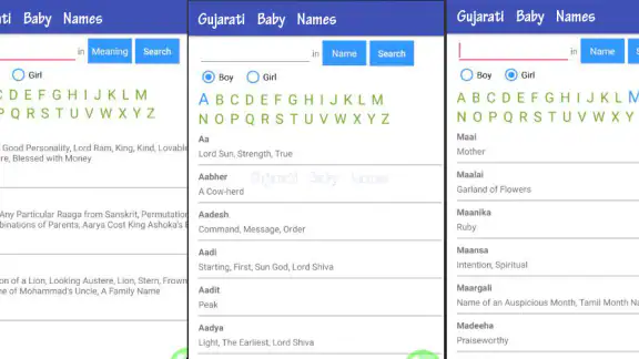 Gujarati Baby Names