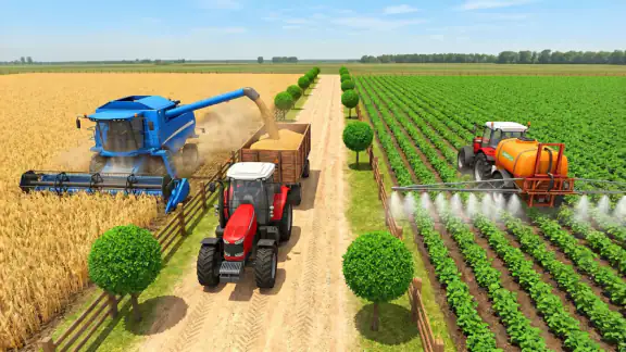 Indian Desi Farming Tractor 3D