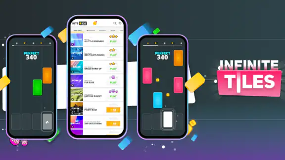 Infinite Tiles: EDM & Piano
