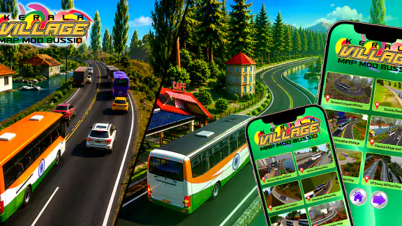 Kerala Village Map Mod Bussid